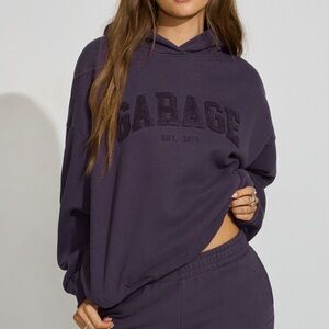 Garage Plum Fleece Hoodie